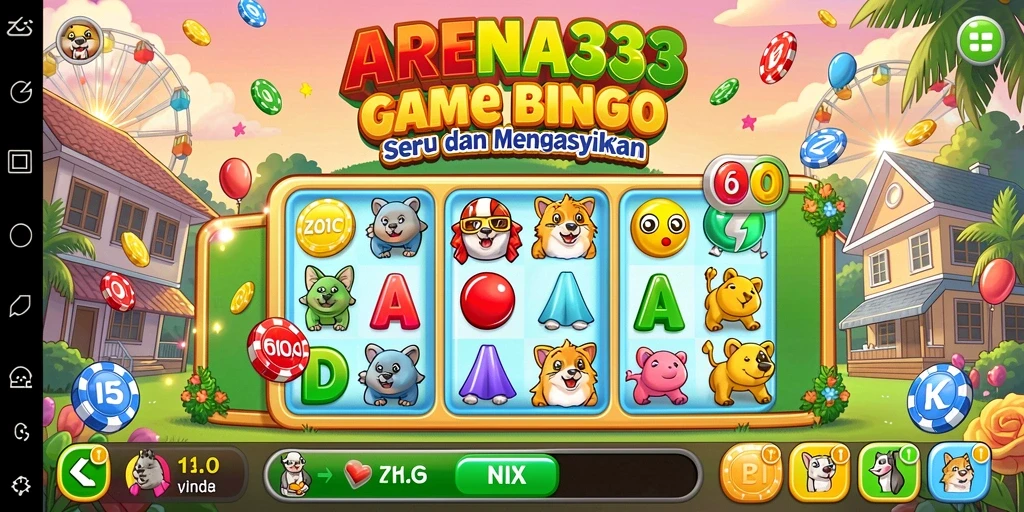 Tampilan gameplay Bingo yang seru dan interaktif di ARENA333.