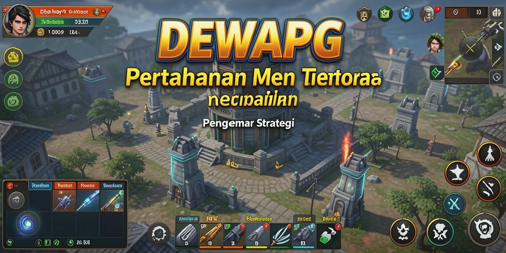 Tampilan gameplay seru dari DEWAPG dalam pertahanan menara.