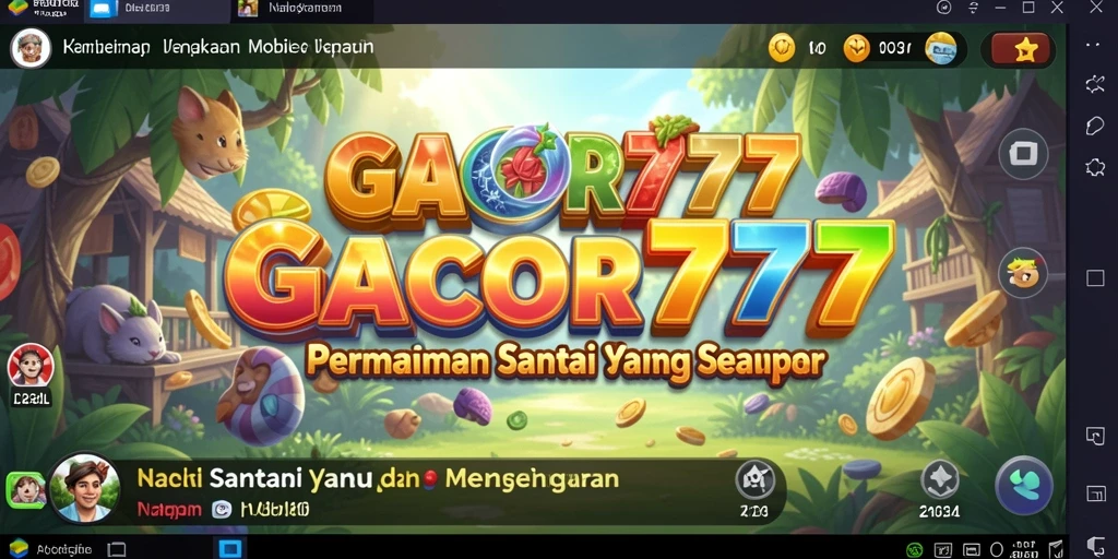 Tampilan utama GACOR777 menampilkan gameplay yang seru dan interaktif.