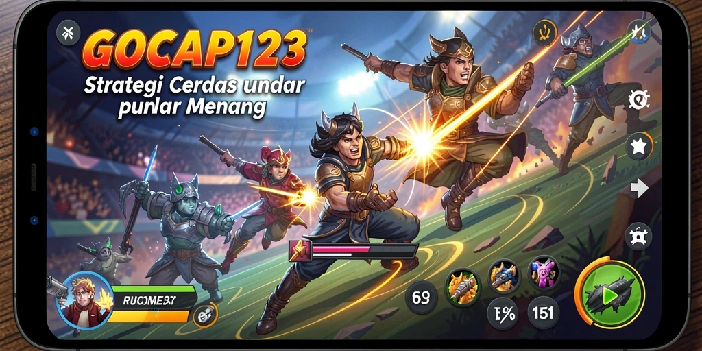 Tampilan gameplay menantang dalam GOCAP123 dengan strategi seru.