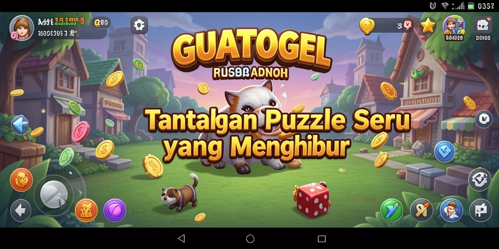 Screenshot utama GUATOGEL menampilkan gameplay Puzzle yang menarik.