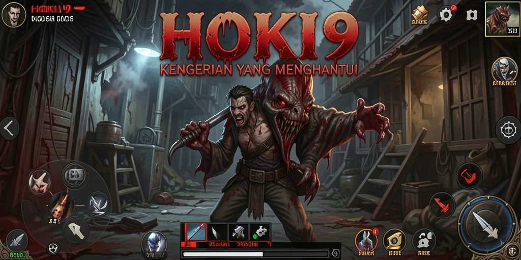 Screenshot utama HOKI9 menunjukkan gameplay yang mencekam dan menegangkan.