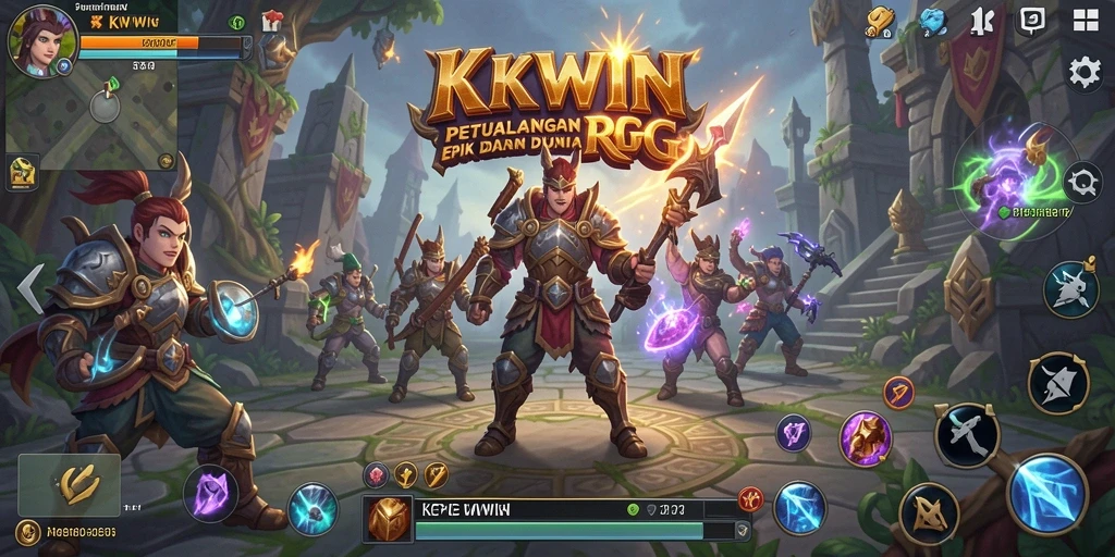 Tampilan gameplay RPG yang memukau di KKWIN.
