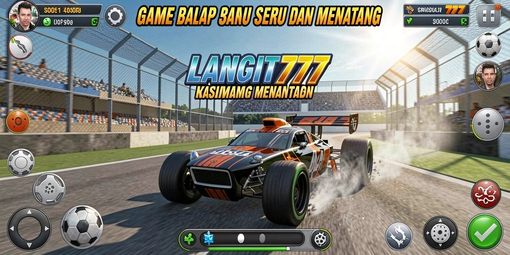 Tangkapan layar LANGIT777 menampilkan aksi balap seru di trek yang mendebarkan.