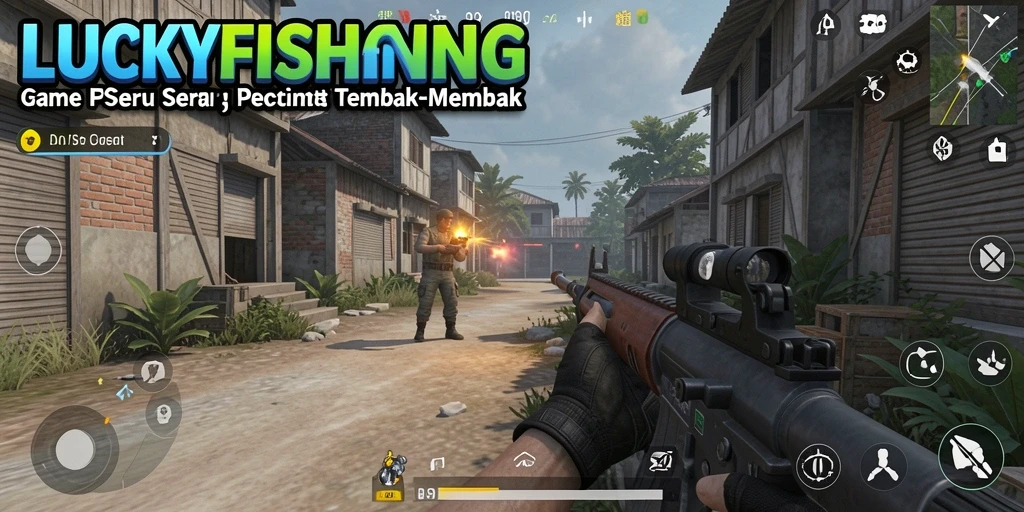 Tampilan gameplay LUCKYFISHING yang seru dan mendebarkan.