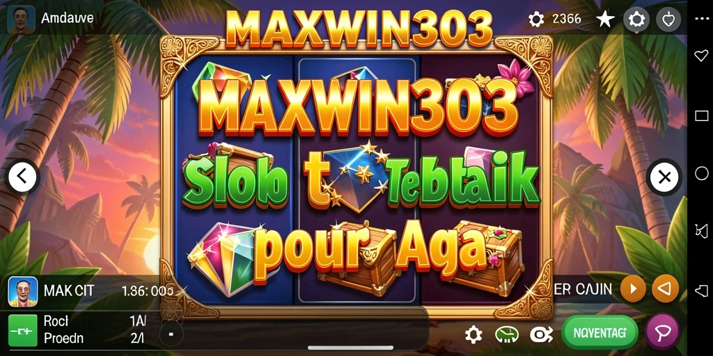 Screenshot gameplay <strong>MAXWIN303</strong> dengan tampilan Slot yang menawan.