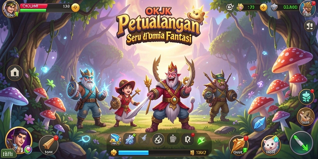 Menampilkan gameplay seru dalam dunia petualangan yang fantastis.