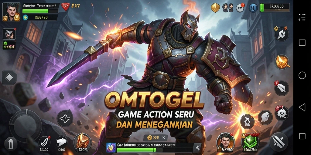 Tampilan menegangkan dari gameplay OMTOGEL di setiap pertarungan.