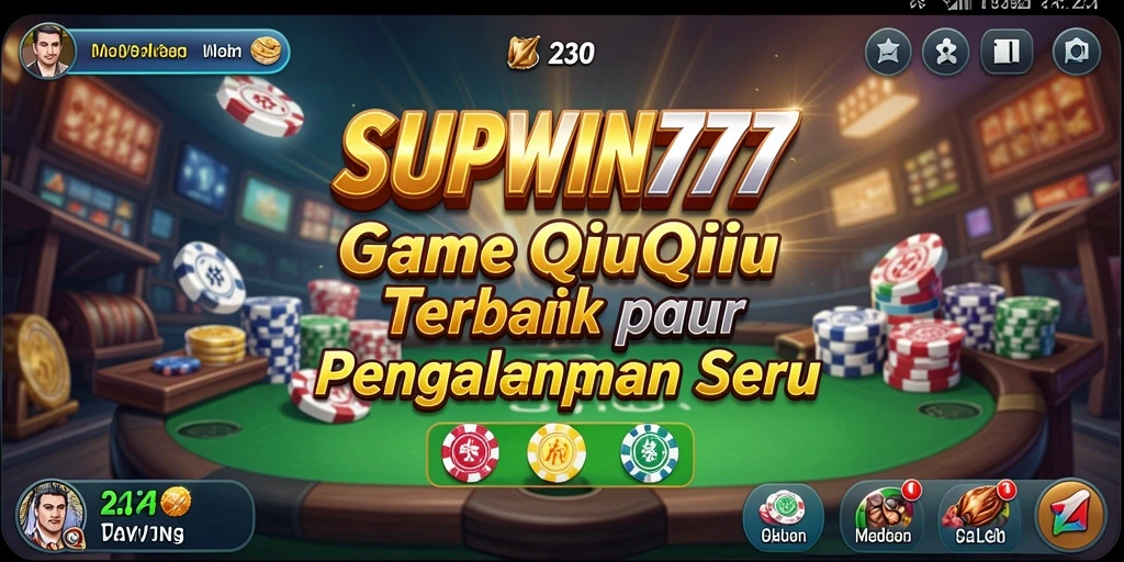 Tampilan gameplay QiuQiu yang seru dan mendebarkan di SUPWIN777.