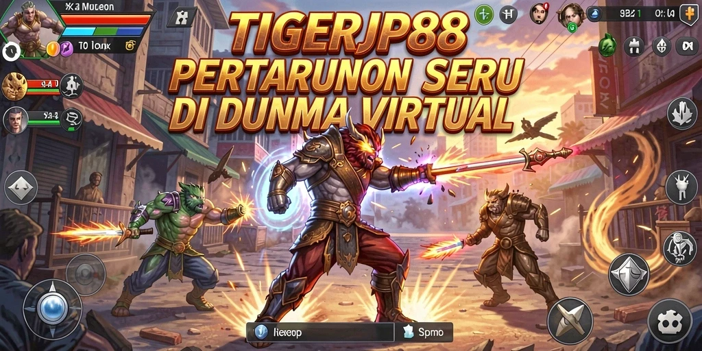 Screenshot TIGERJP88 menunjukkan aksi pertarungan yang mendebarkan.