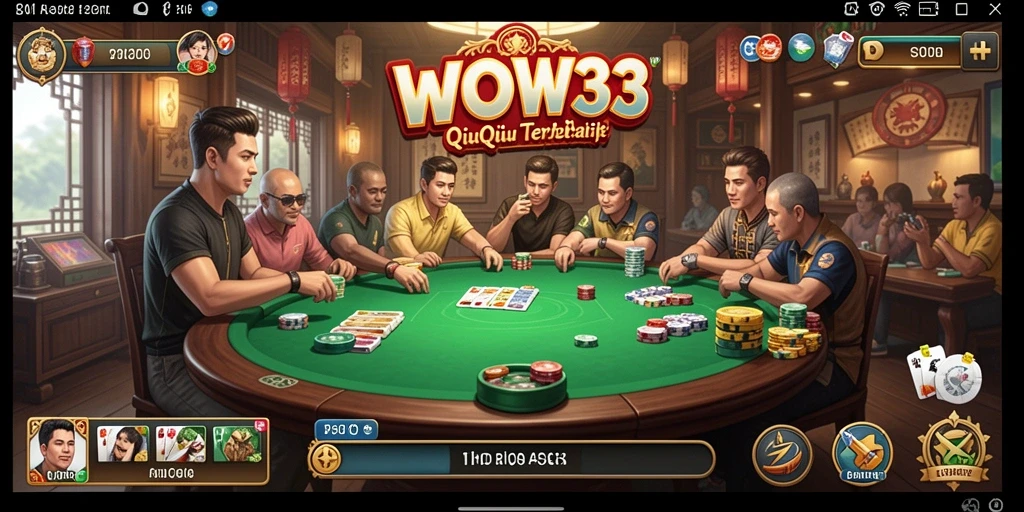 Tampilan gameplay menarik dari permainan QiuQiu WOW33.