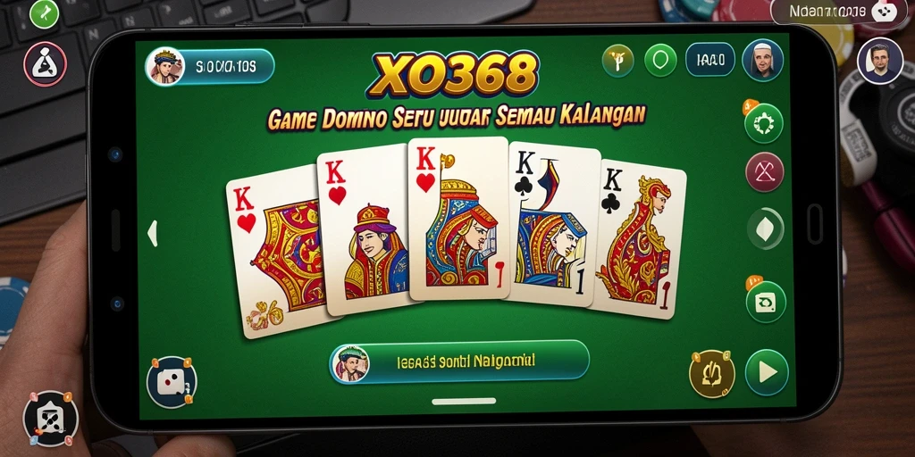 Tampilan gameplay seru dari game domino XO368.